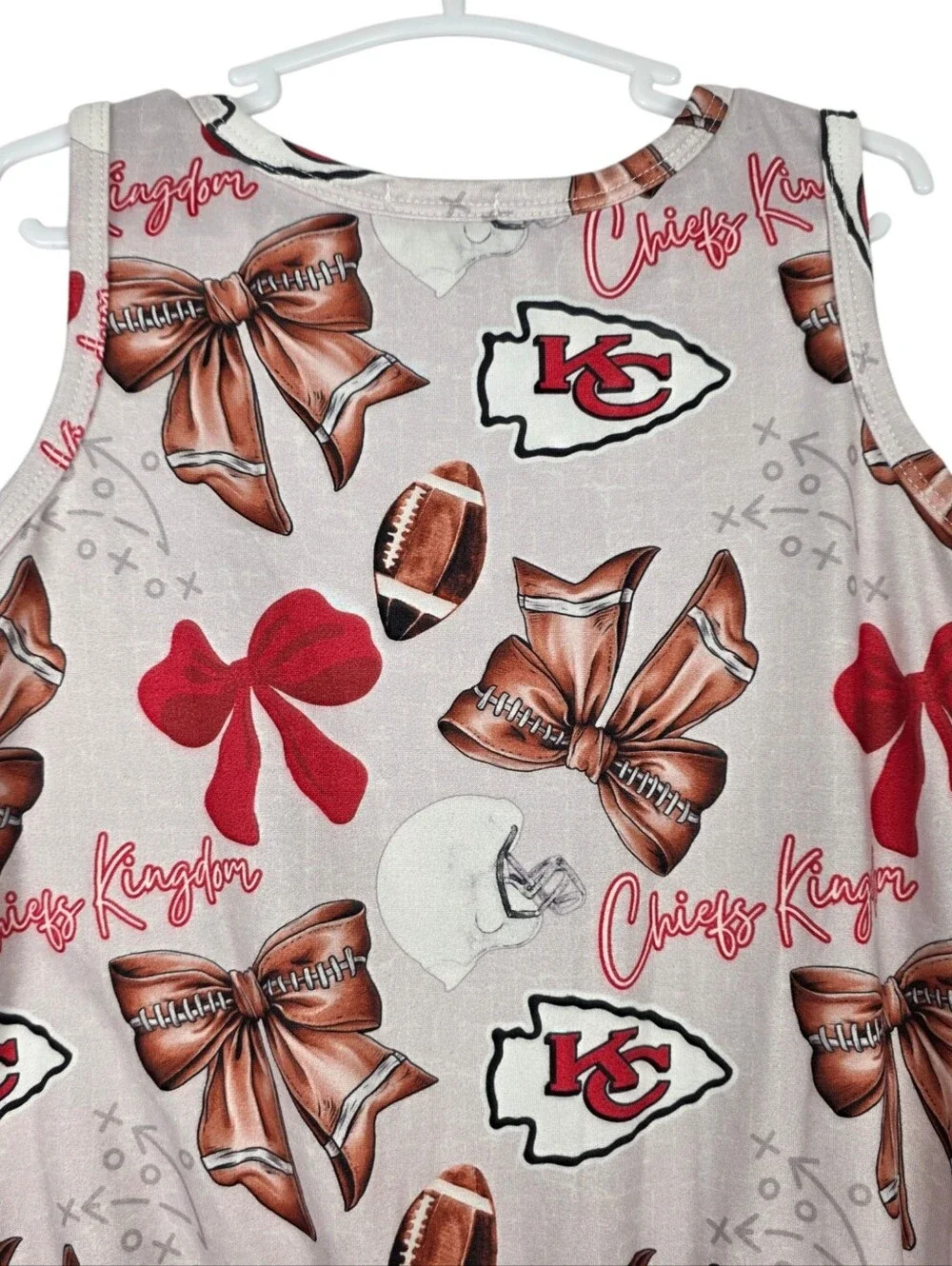 Lilly In The Valley Kansas City Chiefs Sleeveless Toddler Girl Romper Sz 2T